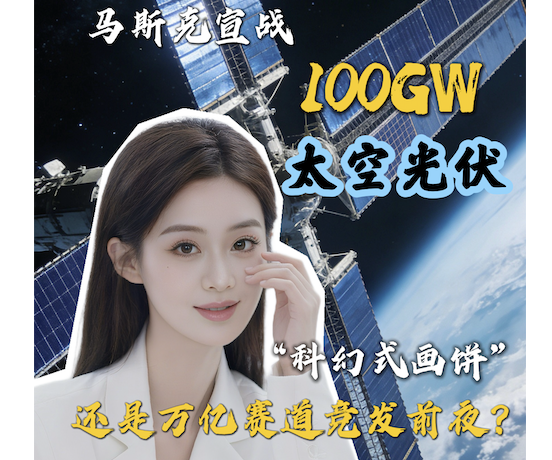 马斯克宣战100GW太空光伏“科幻式画饼”，还是万亿赛道竞发前夜